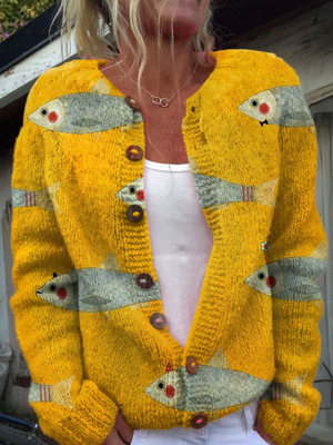 Anouk™ | Cardigan vintage in maglia