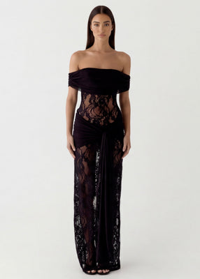 ARIA | Abito Maxi di Pizzo