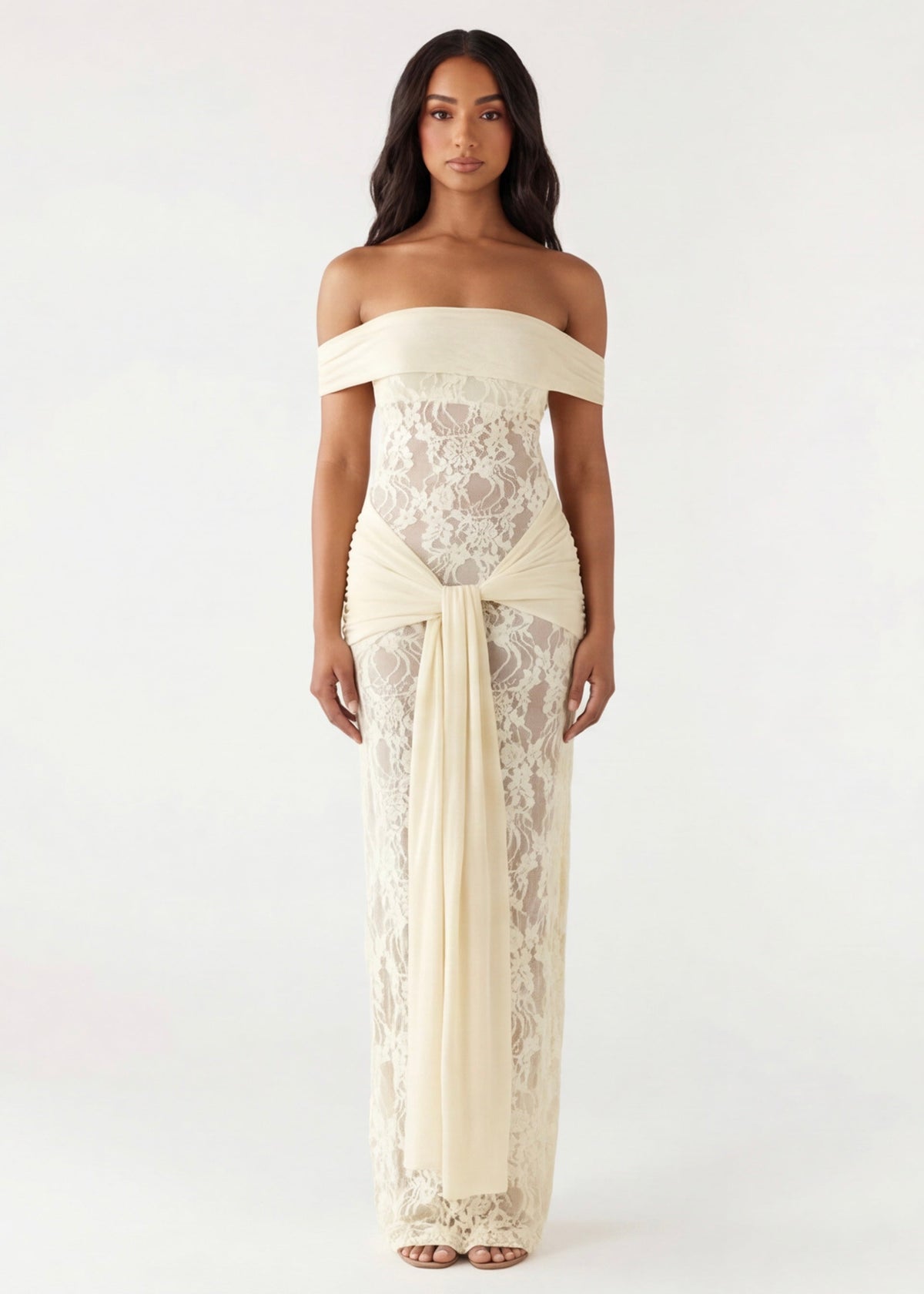 ARIA | Abito Maxi di Pizzo