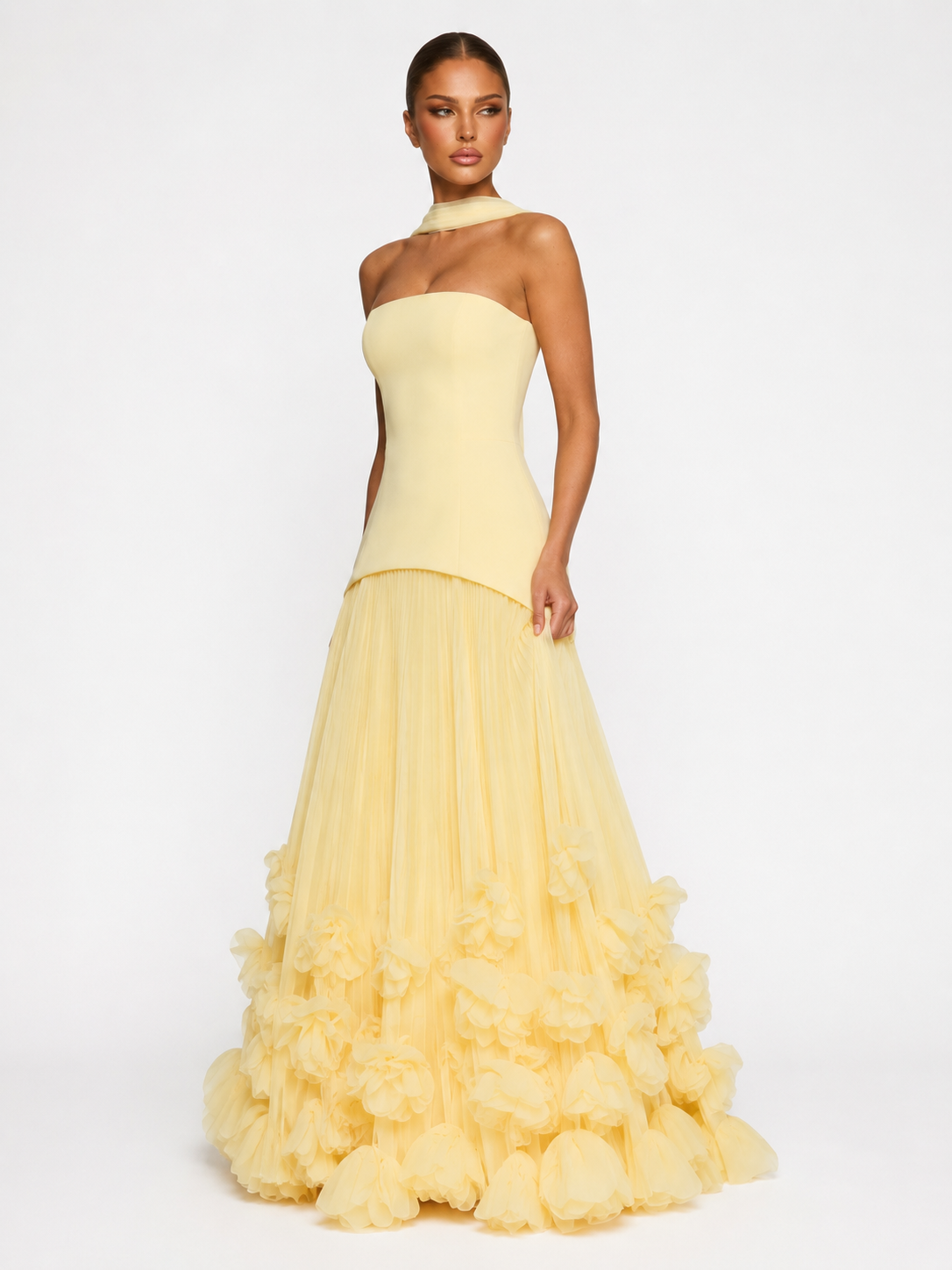 Abito Maxi Rosette