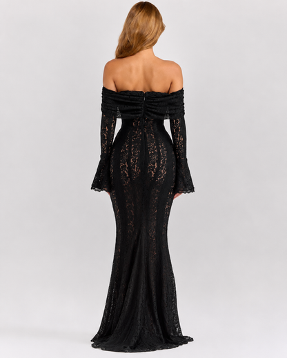 Abito Maxi di Pizzo Etereo
