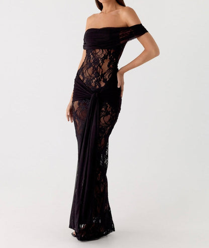 ARIA | Abito Maxi di Pizzo