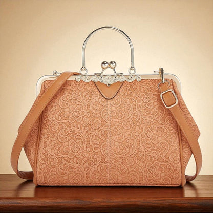 Borsa vintage con chiusura a scatto