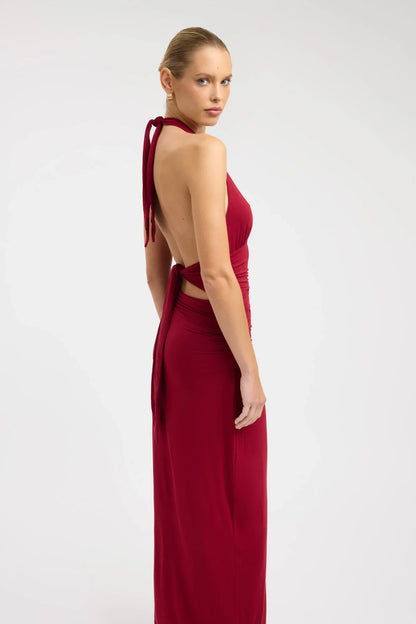 Abito Lungo Elenya - Rosso