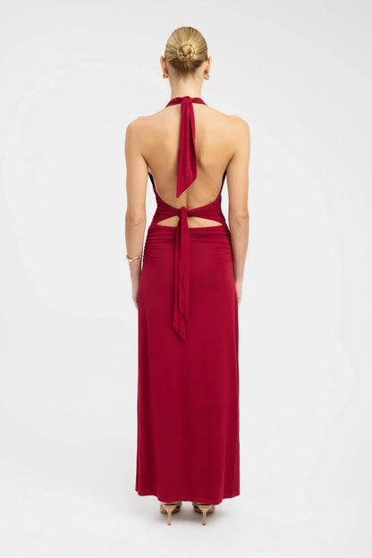Abito Lungo Elenya - Rosso