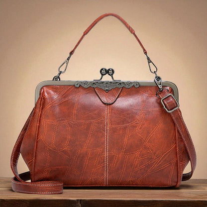 Borsa vintage con chiusura a scatto