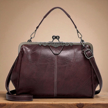 Borsa vintage con chiusura a scatto